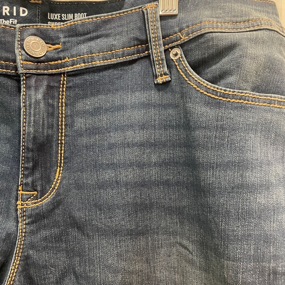 Like New Torrid Luxe Slim Boot Super Stretch Jeans - Picture 12 of 15